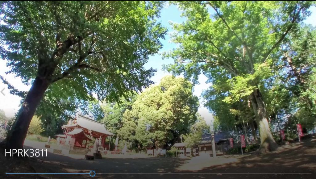 Insta360GOで撮影した動画のカット　川越の神社