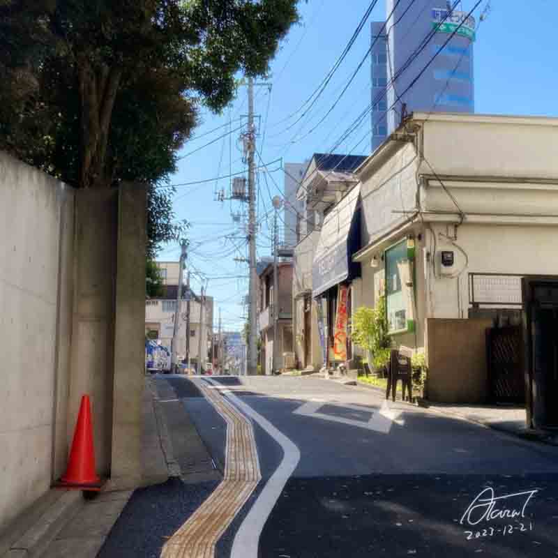 曙橋(神田川)近く2023年12月